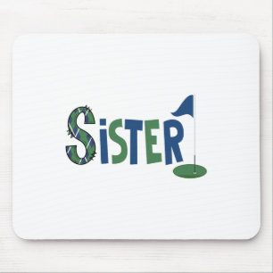 Sister Of The Birthday Boy Hole In One Golf Sport  Mouse Pad