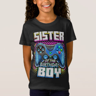 Sister of the Birthday Boy Matching Family Video G T-Shirt
