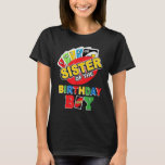 Sister of the Birthday Boy Shirt Uno Mum Mama 1st<br><div class="desc">Uno birthday shirt. Sister of the birthday boy design for every lil sis and big sis celebrating her boys or brother's birthday with matching family gifts.</div>