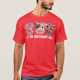 Sister of The Birthday for Boy Cow Farm Birthday C T-Shirt