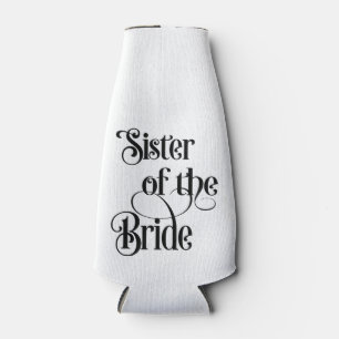 Sister of the Bride Bottle Cooler