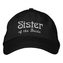 SISTER of the BRIDE Custom Name BLACK B3