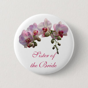 sister of the bride/groom 6 cm round badge