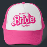 Sister Of The Bride T-Shirt Bachelorette Barb Trucker Hat<br><div class="desc">Sister Of The Bride T-Shirt Bachelorette Barb Trucker Hat</div>