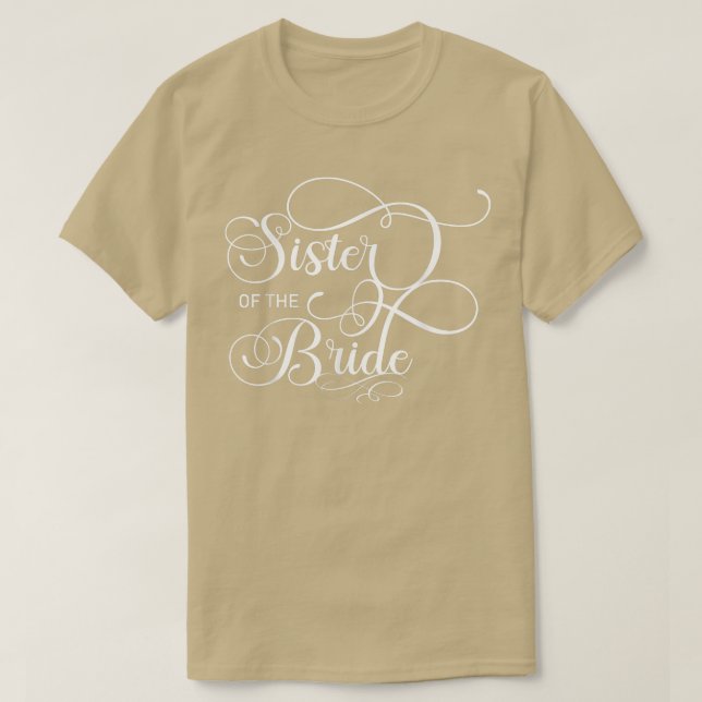 Sister of the Bride (Wedding Party)  T-Shirt (Design Front)