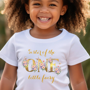Sister of the fairy garden 1st birthday party T-Shirt