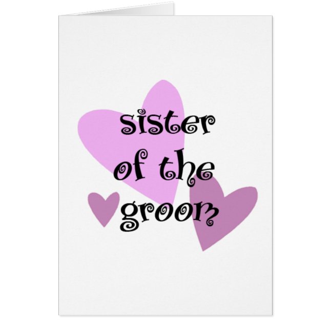 Sister of the Groom (Front)