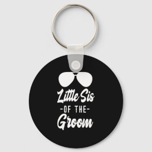 Sister of the groom - funny sunglasses little key ring