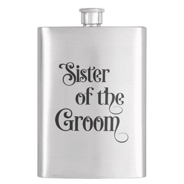 Sister of the Groom Hip Flask (Front)
