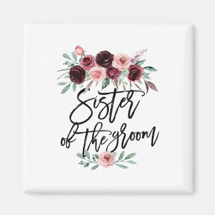 Sister Of The Groom Wedding Inlaw Bridesmaid Honou Magnet
