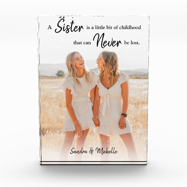 Sister | Personalised Photo Gift (Front)