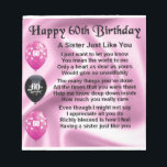 Sister poem  -  60th Birthday Notepad<br><div class="desc">A great gift for a sister on her 60th birthday</div>