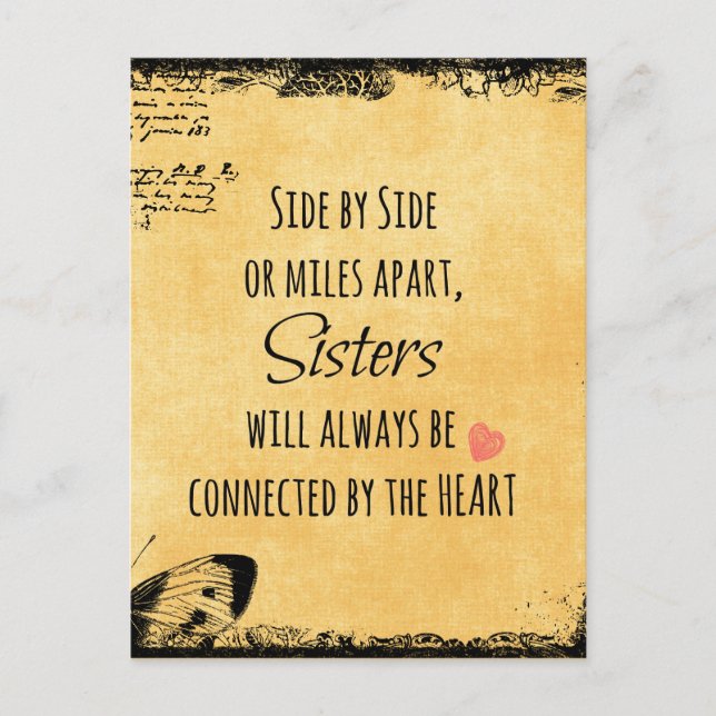 Sister Quote Postcard (Front)