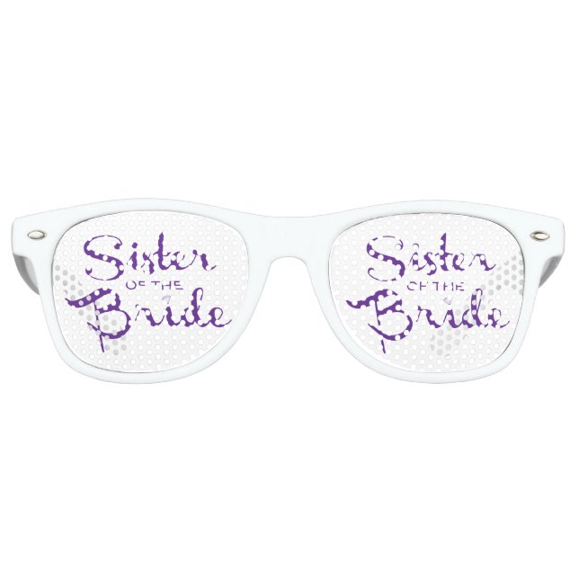 Sister Retro Script Purple Sunglasses (Front)