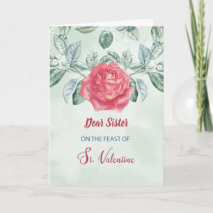 Sister Rose Religious Feast of St. Valentine Card