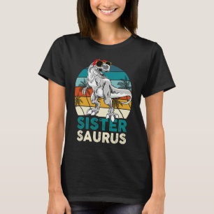 Sister Saurus Dinosaur Matching Family T Rex Vinta T-Shirt