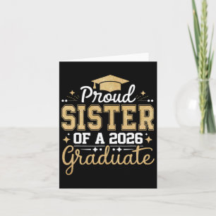 Sister Senior 2026 Proud Sister Of A Cl Of 2026 Gr Card