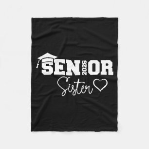 Sister senior 2026 proud sister of a class of 2026 fleece blanket