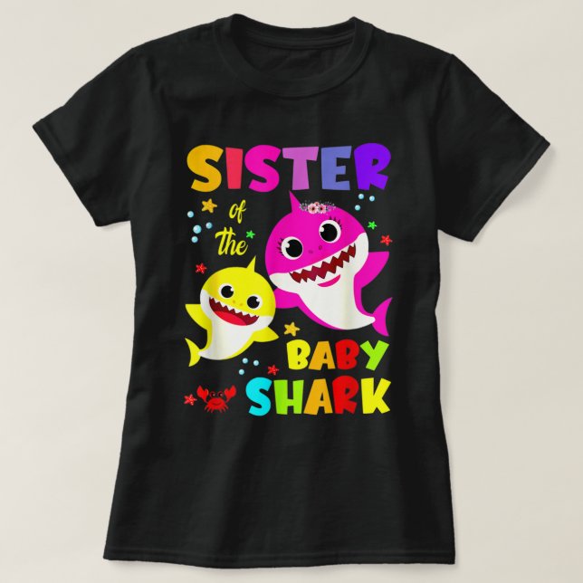 Sister Shark Birthday Sister Shark Family Mother's T-Shirt (Design Front)