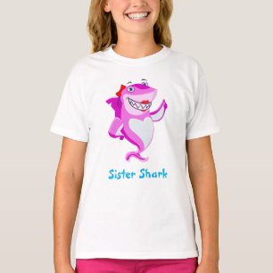 Sister Shark   Funny Personalized T-Shirt