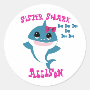 Sister Shark Stickers