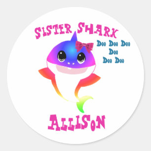 Sister Shark Stickers