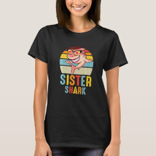 Sister Shark Vintage Retro Shark  Mother's Day T-Shirt