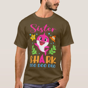 Sister SharkSister Shark Lover Family Mothers Day  T-Shirt