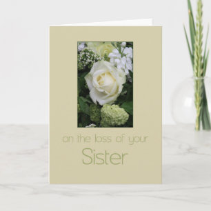 Sister Sympthy card with Roses