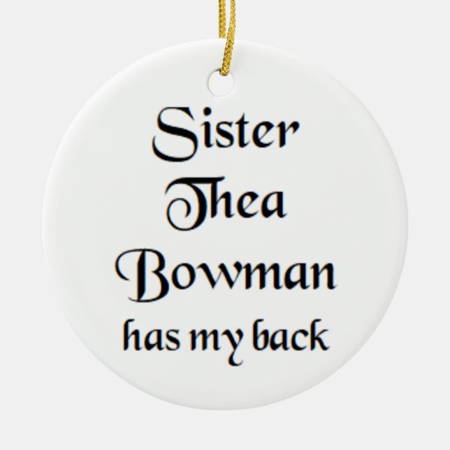 sister thea bowman Mug Ceramic Tree Decoration (Front)