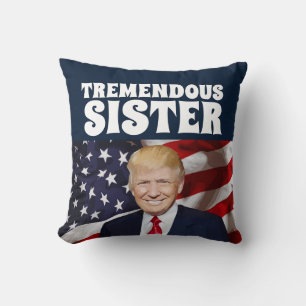 SISTER TRUMP THROW  PILLOWS