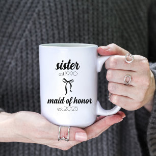 Sister Wedding Gift, Maid of Honour Proposal Mug