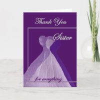SISTER Wedding THANK YOU