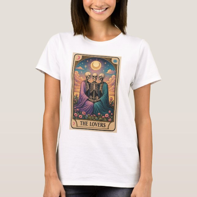 Sister Wives Polyamorous Tarot Lovers T-Shirt (Front)