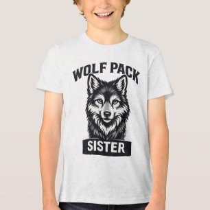 Sister Wolf pack Family matching tee shirt