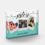 Sisterhood Best Sister Love Heart Script Modern  Photo Block<br><div class="desc">Sisterhood Best Sister Love Heart Script Modern</div>