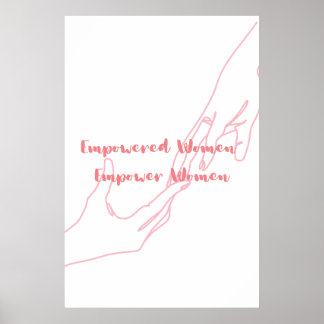 Sisterhood Empowered: Women's Typography Wall Art