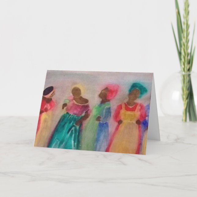 "Sisterhood" In honour of Breast Cancer Awareness Card (Front)