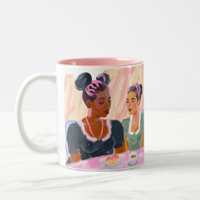 Sisterhood Over Tea Time Mug (Left)