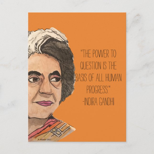 Sisterhood postcard- Indira Postcard (Front)