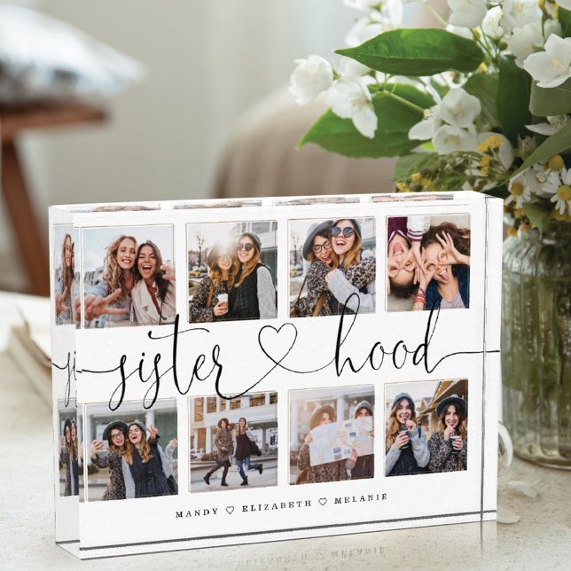 Sisterhood Script | Gift For Sisters Photo Collage Block (Creator Uploaded)