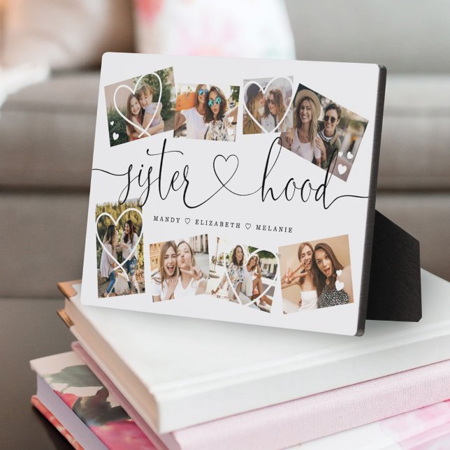 Sisterhood Script | Gift For Sisters Photo Collage Plaque (Creator Uploaded)