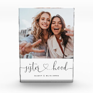 Sisterhood Script Sisters Gift Photo Keepsake