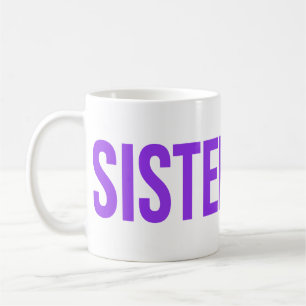 SISTERHOOD Wordmark Mug Purple