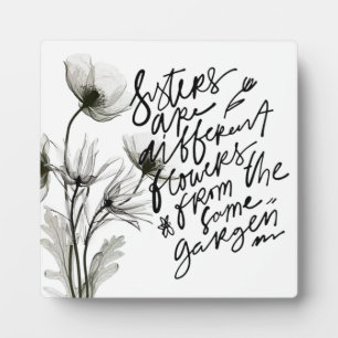 “Sisters” 5.25” x 5.25” Plaque with Easel