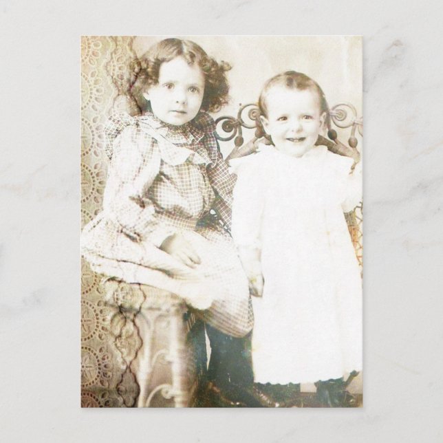 Sisters and Lace Postcard (Front)