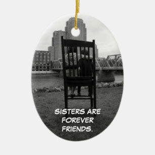 Sisters Are Forever Friends Ceramic Tree Decoration