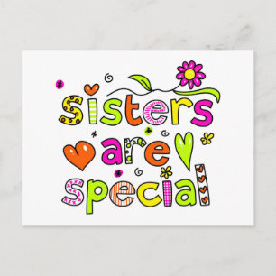 Sisters are Special Postcard