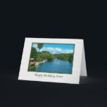 Sister's Birthday Card with Hawaiian River<br><div class="desc">This digital painting is based on photographs of a river in the northern part of Oahu in Hawaii.   It brings beauty to this birthday greeting card.</div>
