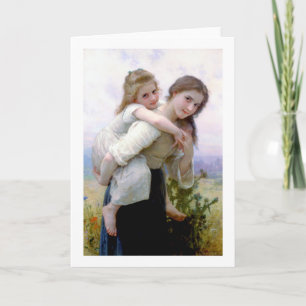 Sisters, Bouguereau Card